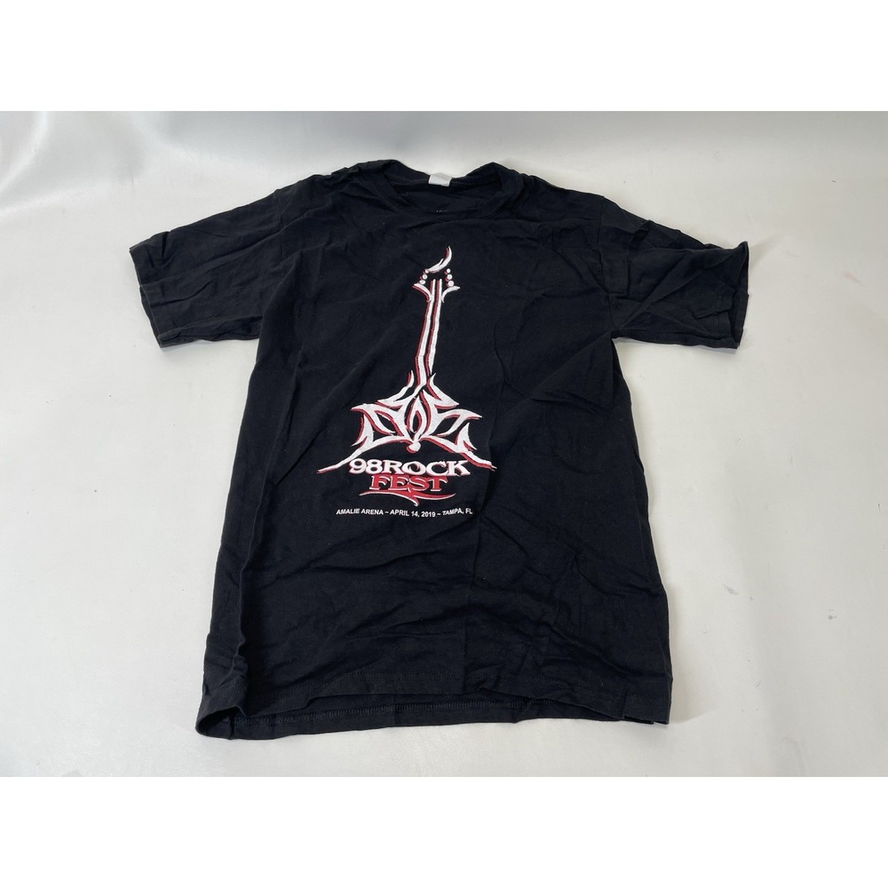 98 Rock Fest 2019 Tampa Motionless In White Graphic‎ T Shirt Womens S Black